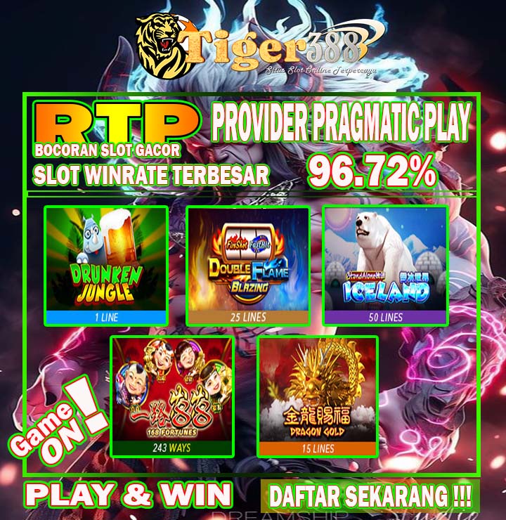 Slot Terbaik Dari Provider Resmi Global di TIGER388