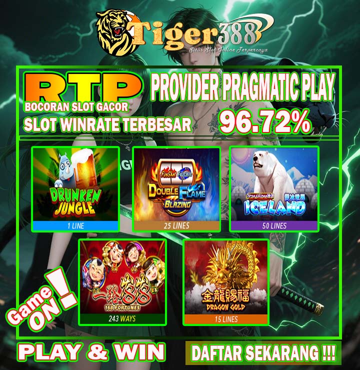 TIGERSLOT388 Slot Online Menang Besar Dengan Pola Terbaru